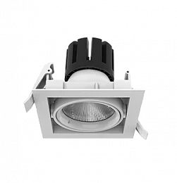 Светодиодный светильник "ВАРТОН" DL-TETRIS поворотный 35° 165*165*140mm 40W 3000K IP20 DALI
