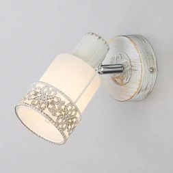 Настенный светильник Eurosvet белый с золотом / хром 20025/1