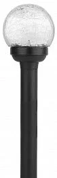 SL-PL33-CRAC ЭРА Садовый светильник на солнечной батарее, пластик,стекло, черный, 33 см (12/672)