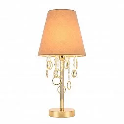 Прикроватная лампа Французское золото/Бежевый, Прозрачный E14 1*40W MEDDO SL1138.204.01