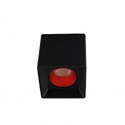 Светильник накладной IP 20, 10 Вт, GU5.3, LED, черный/красный, пластик