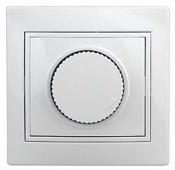 Светорегулятор Intro Plano 1-401-01 (диммер) поворотный, 600Вт 230В, IP20, СУ, белый