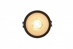 Встраиваемый светильник, IP 20, 10 Вт, GU10, черный/белый, алюминий/пластик