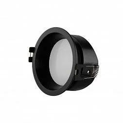 Встраиваемый светильник, IP 65, 10 Вт, GU5.3, LED, черный, пластик