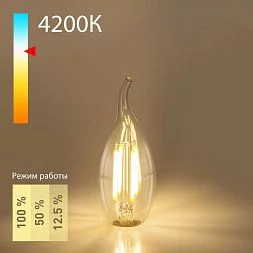 Филаментная светодиодная лампа Dimmable "Свеча на ветру" CW35 5W 4200K E14 BLE1424 Elektrostandard a055830