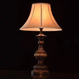 Настольный светильник CHIARO Версаче чёрный 639032101
