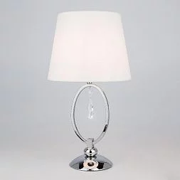 Настольная лампа с абажуром Eurosvet хром 01055/1