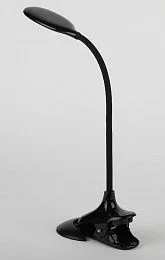 Настольный светильник ЭРА NLED-454-9W-BK светодиодный на прищепке со съемной вставкой-основанием черный