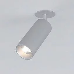 Встраиваемый светодиодный светильник Diffe 25052/LED 10W 4200K серебро Elektrostandard a058172