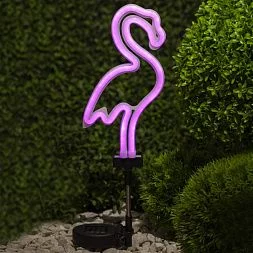 ERASF012-30 ЭРА Садовый неоновый светильник Фламинго на солнечной батарее (12/288)