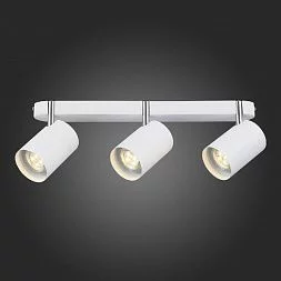 Спот ST-Luce Белый, Хром/Белый GU10 LED 3*3W Потолочные светильники SL597.501.03