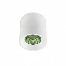 Светильник накладной IP 20, 10 Вт, GU5.3, LED, белый/зеленый, пластик