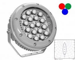 Архитектурный светодиодный светильник GALAD Аврора LED-72-Medium/RGBW