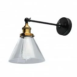 Настенный светильник De Markt Фьюжн чёрный 392027901