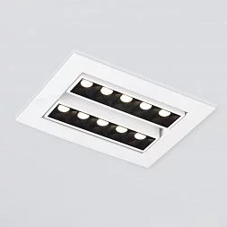 Встраиваемый точечный светодиодный светильник 9923 LED 20W 4200K белый/черный Elektrostandard a052482