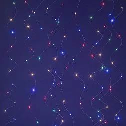 Светодиодная новогодняя гирлянда ЭРА ЕGNIG - ZM занавес с пультом 3*3 м мультиколор 300 LED