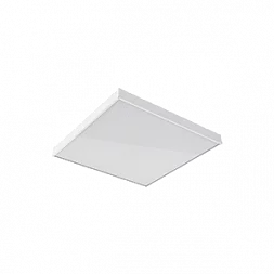 Светодиодный светильник "ВАРТОН" A070 2.0 офисный встраиваемый/накладной 30 Вт 5000К 595*595*50 мм IP40 с призматическим расеивателем белый