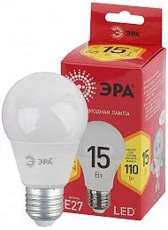 Лампочка светодиодная ЭРА RED LINE LED A60-15W-827-E27 R E27 / Е27 15 Вт груша теплый белый свет