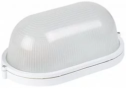 Светильник ЭРА НБП 04-100-001 Акватермо алюминий/стекло IP54 E27 max 100Вт 280х160 овал белый