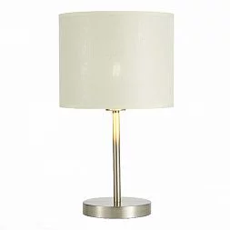 Прикроватная лампа Никель/Белый, Серебристый E27 1*40W BRESCIA SLE300554-01