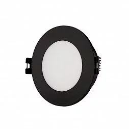 Встраиваемый влагозащищенный светильник, IP65, до 10 Вт, LED, GU5,3, черный
