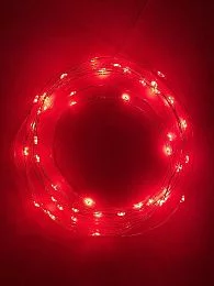 ENIN -5NR ЭРА Гирлянда LED Нить 5 м красный свет, АА (100/2500)