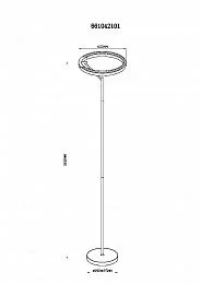 Напольный светильник De Markt Платлинг хром 661042101