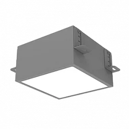 Светодиодный светильник VARTON DL-Grill для потолка Грильято 150х150 мм встраиваемый 18 Вт 4000 К 136х136х75 мм IP40 RAL7045 серый муар диммируемый по протоколу DALI