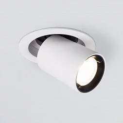 Встраиваемый точечный светодиодный светильник Pispa 10W 4200K белый матовый 9917 LED Elektrostandard a052448