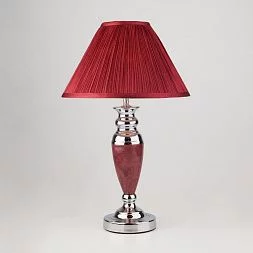 Классическая настольная лампа Eurosvet бордовый 008