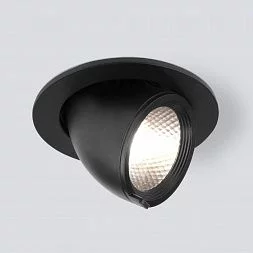 Встраиваемый точечный светодиодный светильник 9918 LED 9W 4200K черный Elektrostandard a052456