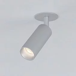 Встраиваемый светодиодный светильник Diffe 25039/LED 8W 4200K серебро Elektrostandard a058219