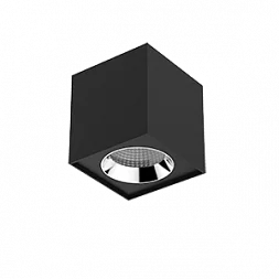 Светодиодный светильник VARTON DL-02 Cube накладной 125х135 20 Вт 3000 K 35° RAL9005 черный муар