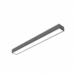 Светодиодный светильник VARTON Gexus Line Down 1500x160x100 мм 50 Вт 3000 К RAL9005 черный муар опал-микропризма DALI