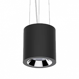 Светильник LED "ВАРТОН" DL-02 Tube подвесной 150*160 32W 3000K 35° RAL9005 черный муар