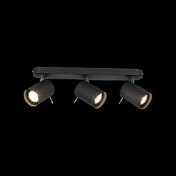 Спот ST-Luce Черный, Хром/Черный GU10 LED 3*3W Потолочные светильники SL597.401.03