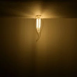 Лампа Gauss Filament Свеча на ветру 11W 810lm 2700К Е14 LED 1/10/50