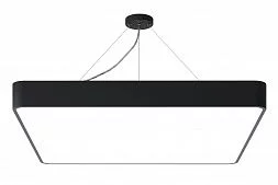 Светильник LED ЭРА Geometria SPO-164-B-40K-110 Quadro 110Вт 4000К 17300Лм IP40 800х800х80 мм черный подвесной