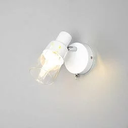 Настенный светильник с выключателем Eurosvet белый 20081/1