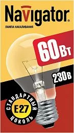 Лампа Navigator 94 300 NI-A-60-230-E27-CL