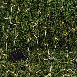 Садовая гирлянда ЭРА ERASF22-41 на солнечной батарее Занавес 1,5*1,5 метра, 192 LED
