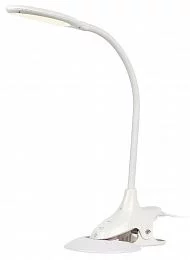 Настольный светильник ЭРА NLED-454-9W-W светодиодный на прищепке со съемной вставкой-основанием белый