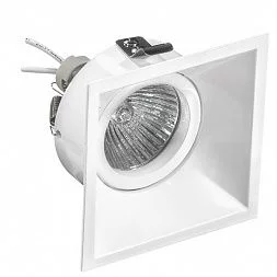 Светильник точечный встраиваемый декоративный под заменяемые галогенные или LED лампы Domino Lightstar 214506