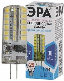 Лампочка светодиодная ЭРА STD LED JC-3,5W-12V-840-G4 G4 3,5Вт капсула нейтральный белый свет