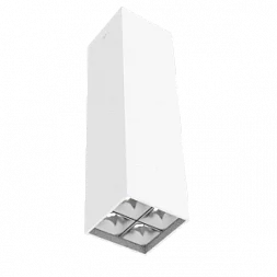 Светодиодный светильник VARTON DL-Box Reflect Multi 2x2 накладной 14 Вт 4000 К 80х80х300 мм RAL9003 белый муар 36°