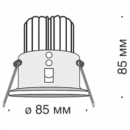 Встраиваемый светильник Maytoni Technical DL034-2-L12W