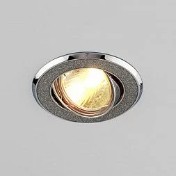 Встраиваемый точечный светильник серебряный блеск/хром 611 MR16 SL серебряный блеск/хром Elektrostandard a032242