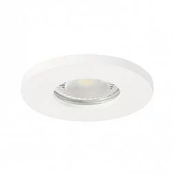 Встраиваемый светильник влагозащ., IP 44, до 15 Вт, GU10, LED, белый, алюминий