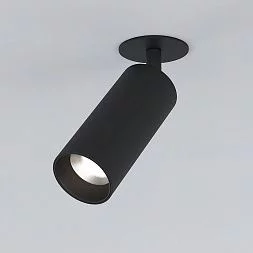 Встраиваемый светодиодный светильник Diffe 25052/LED 10W 4200K чёрный Elektrostandard a058171