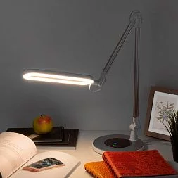 Светодиодная настольная лампа Eurosvet серебристый 80420/1